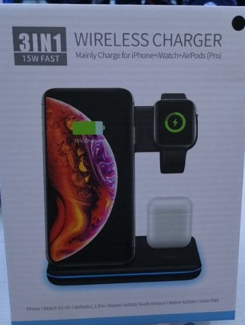 Compatible Wireless 3 in 1 Charger Stand
