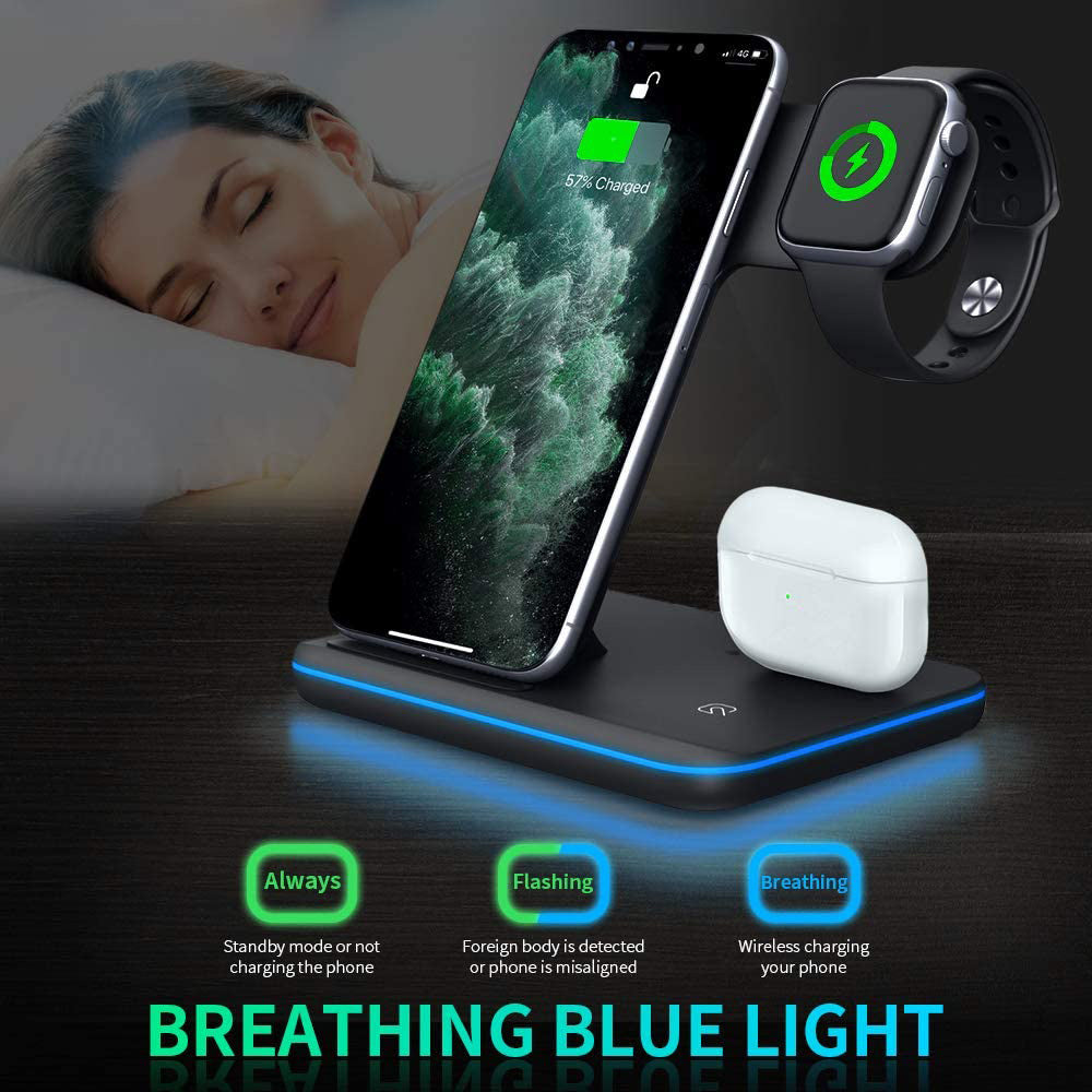 Compatible Wireless 3 in 1 Charger Stand