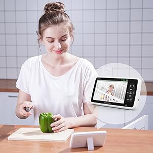 Caméra et moniteur vidéo pour bébé de 5 pouces