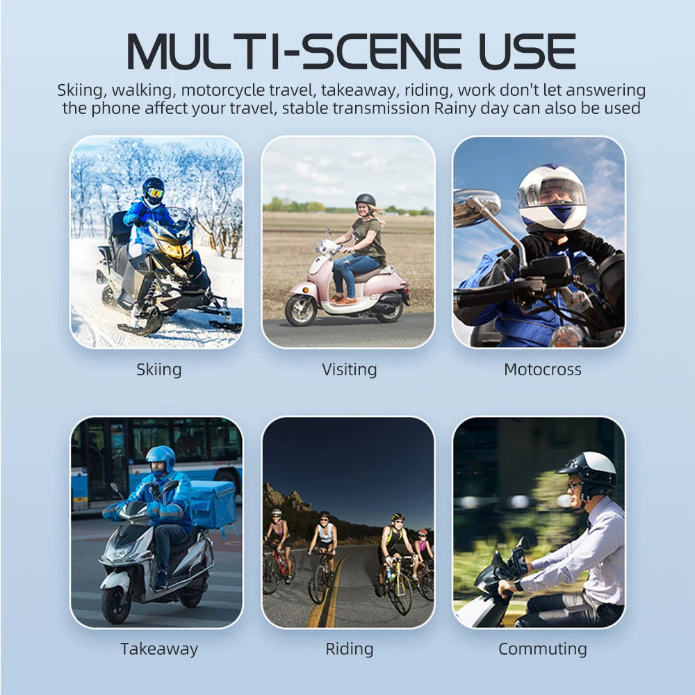 Bluetooth Motorhelm Intercom