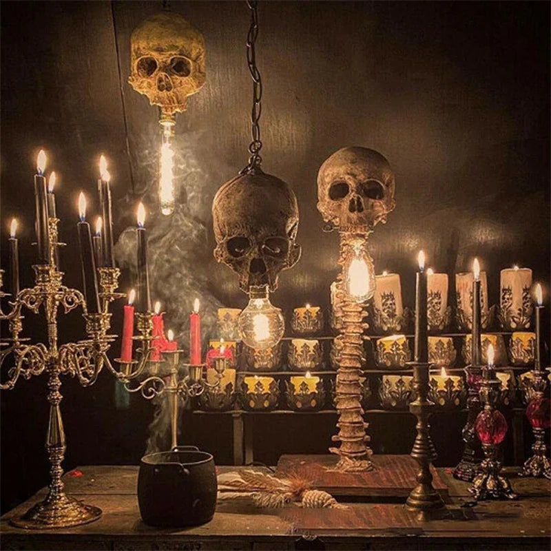 Horror 3D Skull Lamp: Spookify Your Space!