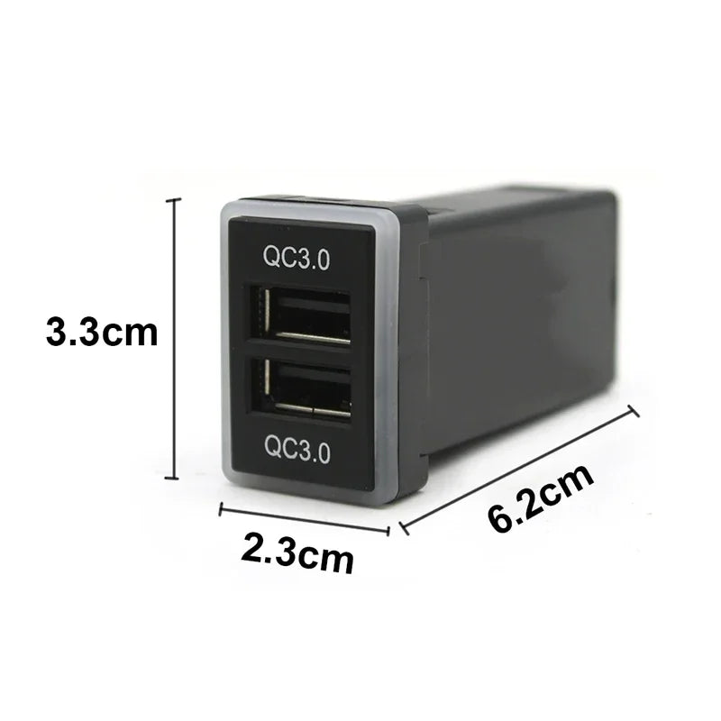 Quick Charge USB Adapter Charger with Bluetooth Interface