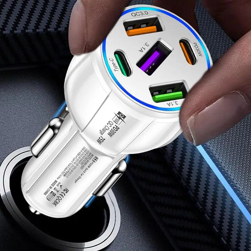 5-in-1 multi-poort autolader
