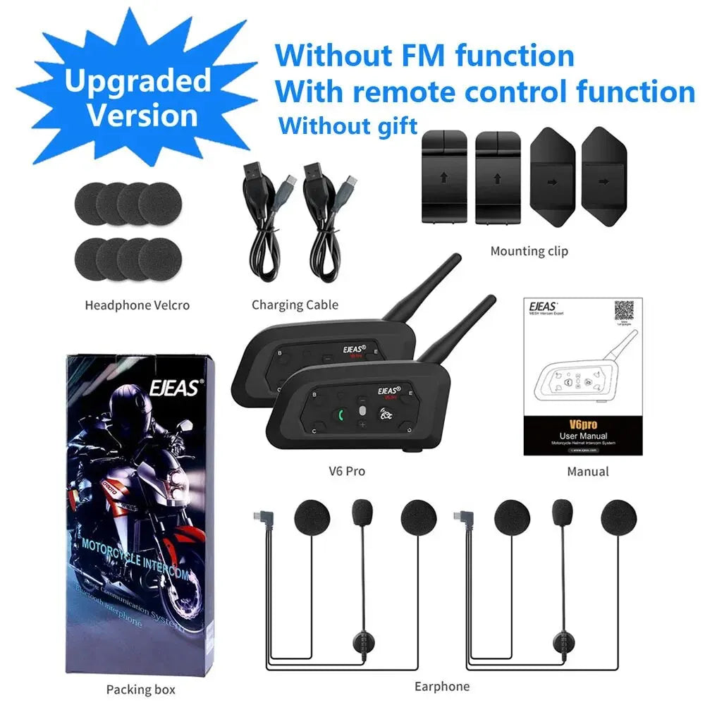 Motorfiets Intercom Helm Bluetooth Headset