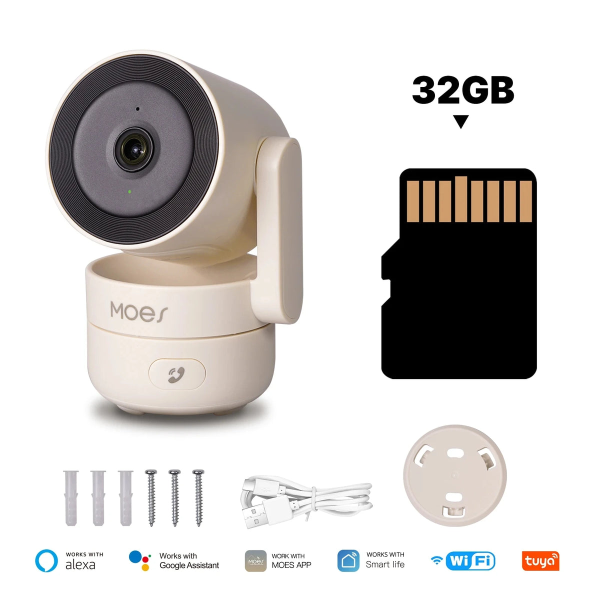 WiFi Pan/Tilt Smart Beveiligingscamera voor binnen