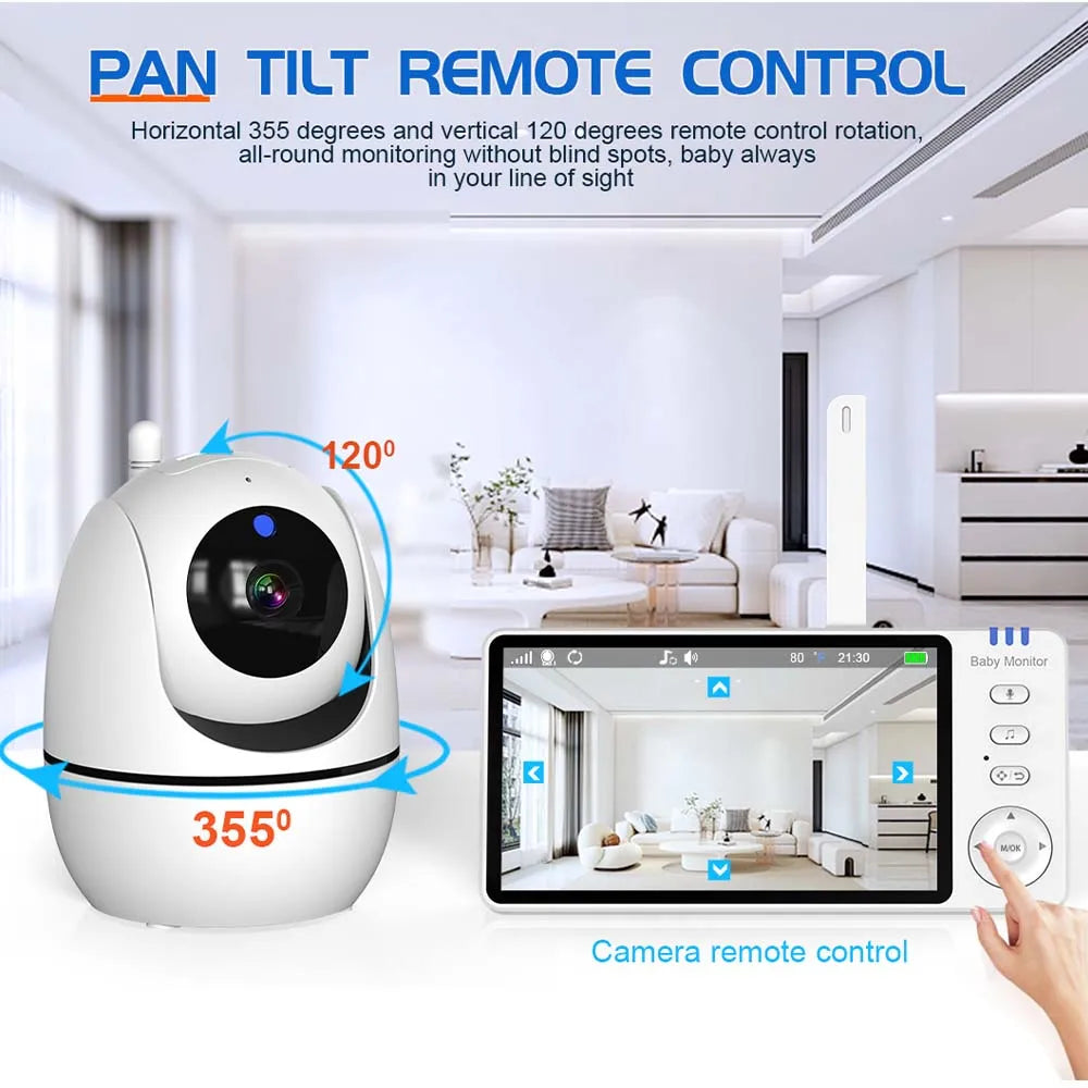 5" Video Baby Monitor With Camera