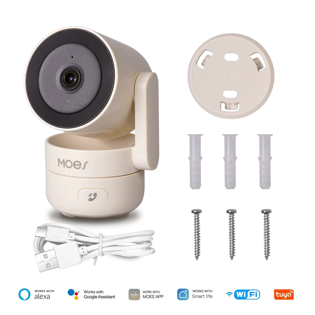 WiFi Pan/Tilt Smart Beveiligingscamera voor binnen
