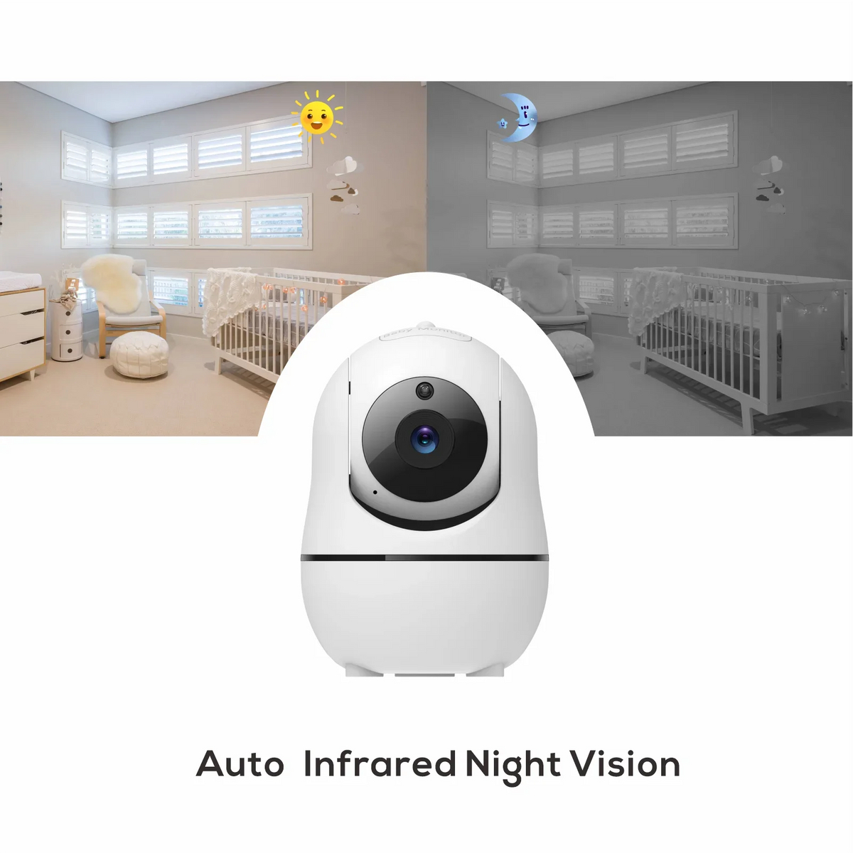 Caméra et moniteur vidéo pour bébé de 5 pouces