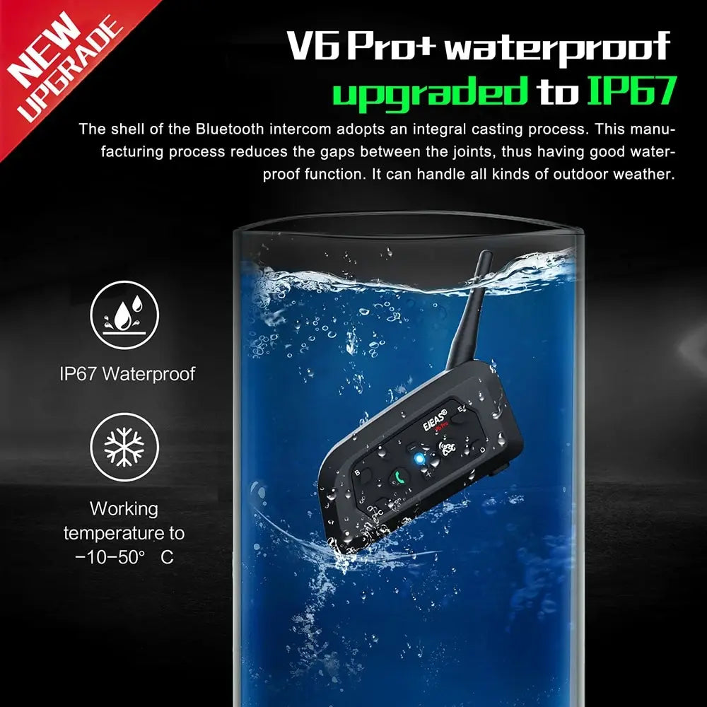Motorfiets Intercom Helm Bluetooth Headset