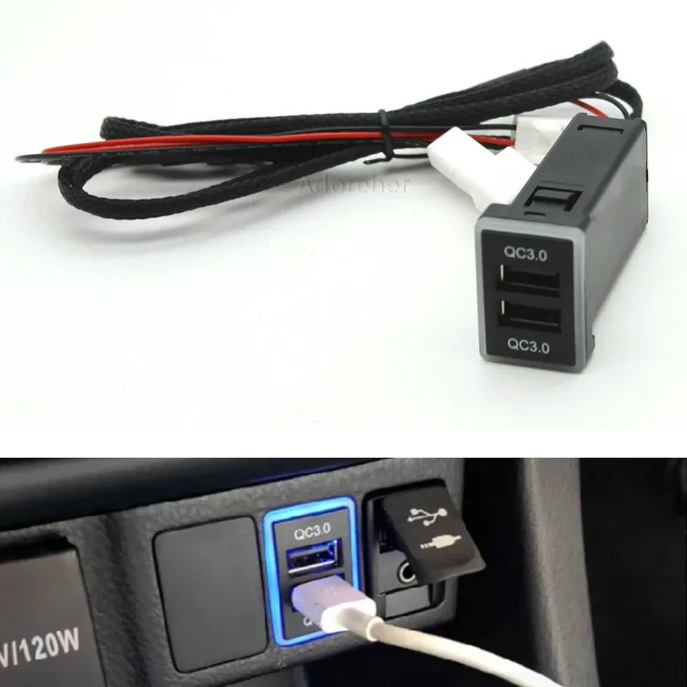 Snel opladen USB-adapterlader met Bluetooth-interface