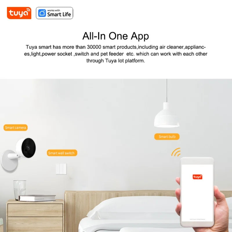 Slimme 1080p Wi-Fi Smart Home Beveiligingscamera 2MP