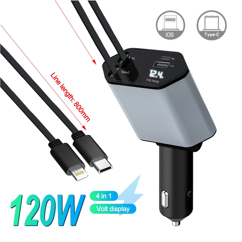 120W 4-in-1 autolader