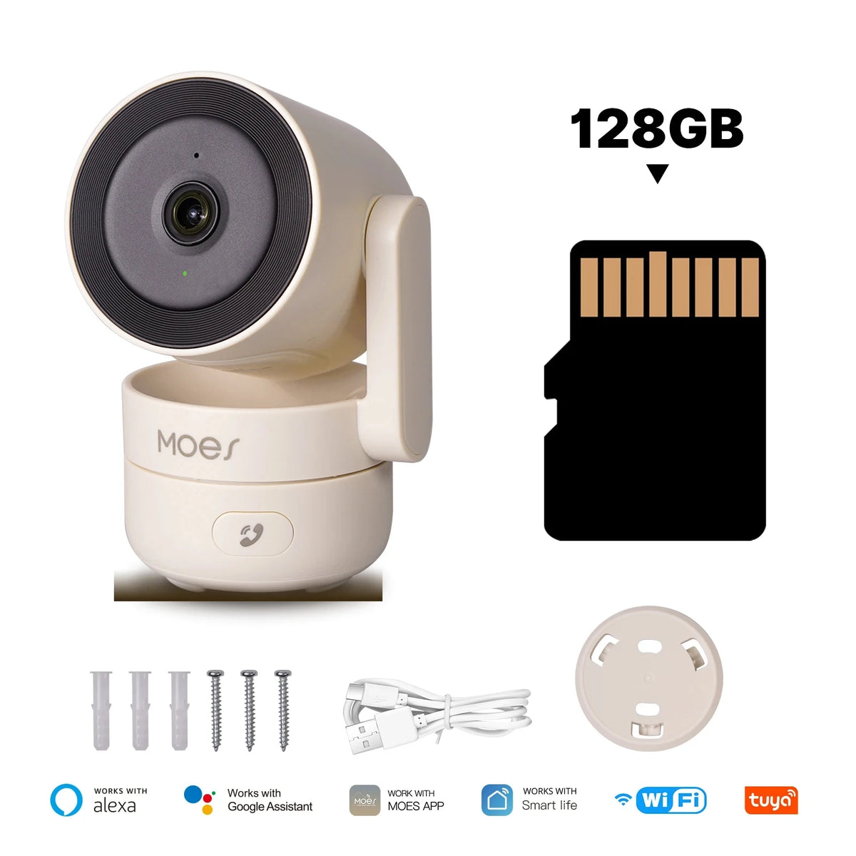 WiFi Pan/Tilt Smart Beveiligingscamera voor binnen