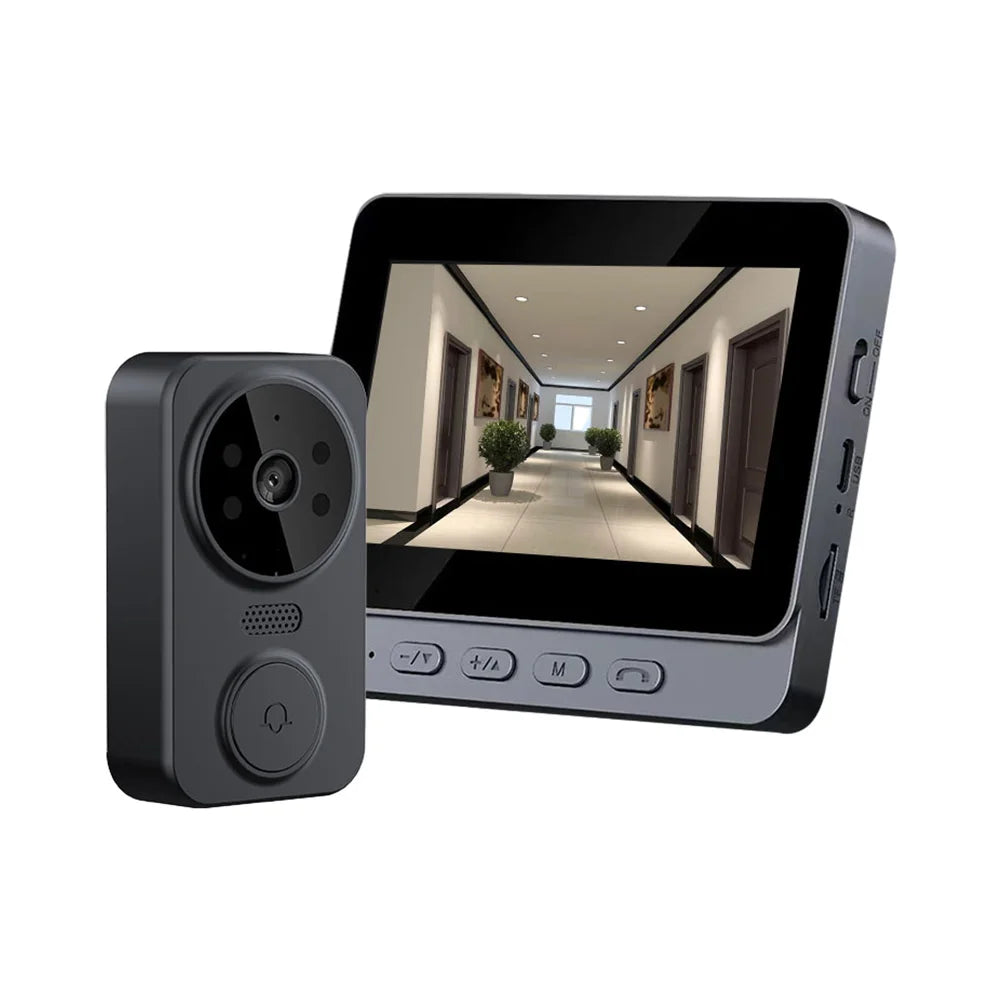 4,3'' scherm draadloze visuele intercom deurbel