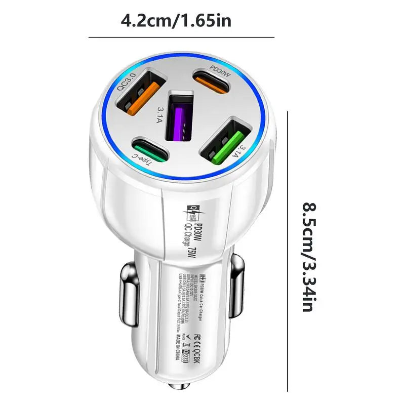 5-in-1 multi-poort autolader