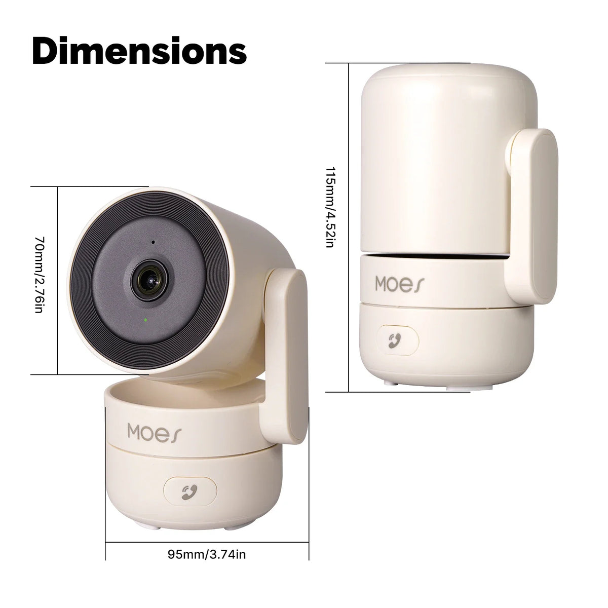 WiFi Pan/Tilt Smart Beveiligingscamera voor binnen