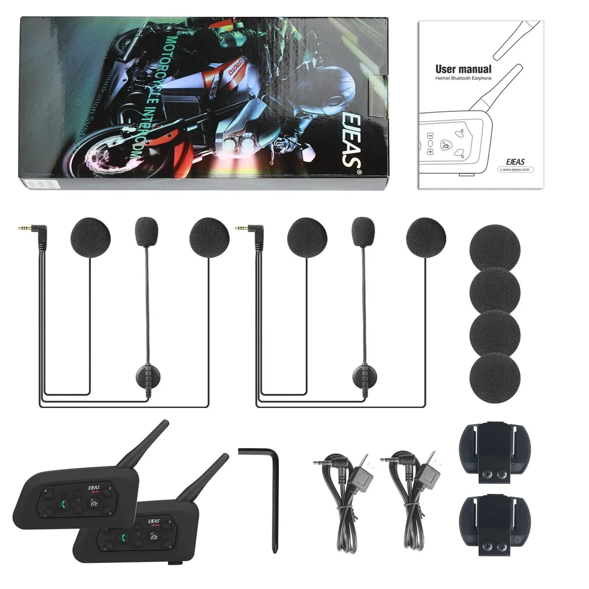 Motorfiets Intercom Helm Bluetooth Headset