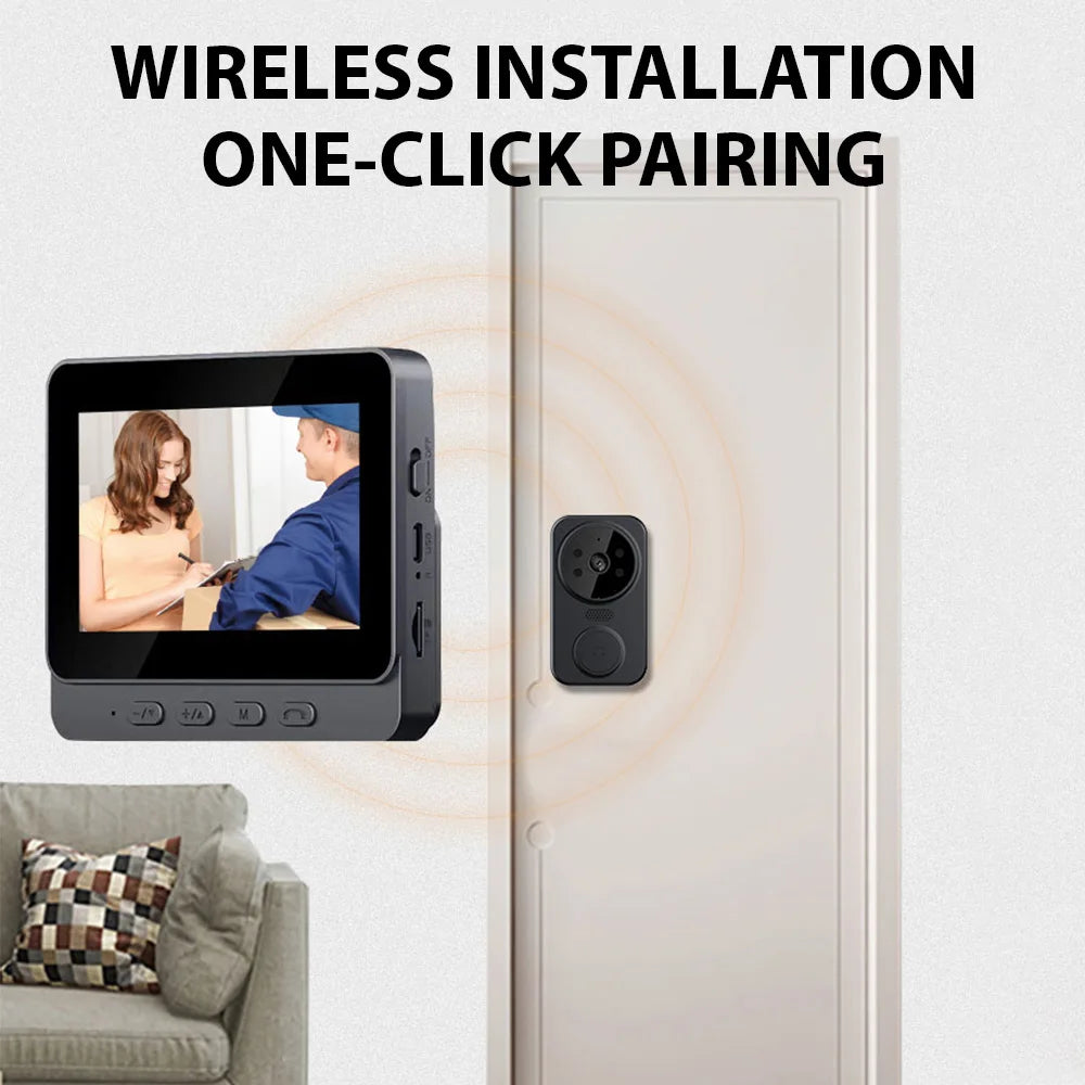 Wireless Visual (4.3'') Intercom Doorbell