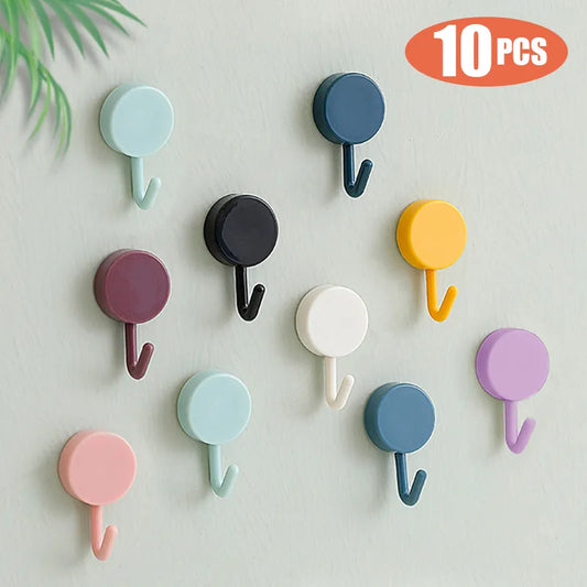 10PCS Self Adhesive Wall Hooks