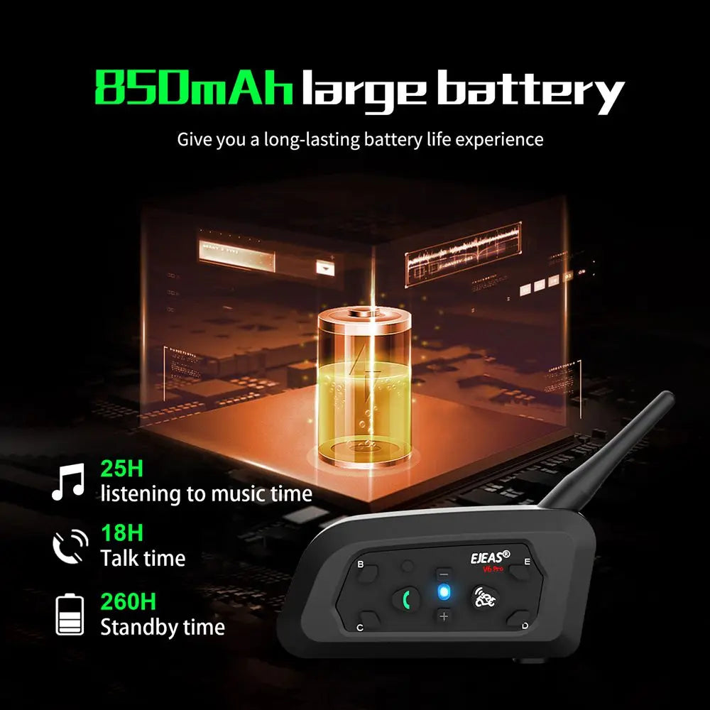 Motorfiets Intercom Helm Bluetooth Headset