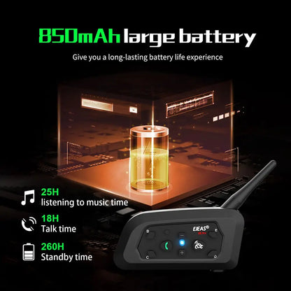 Motorfiets Intercom Helm Bluetooth Headset