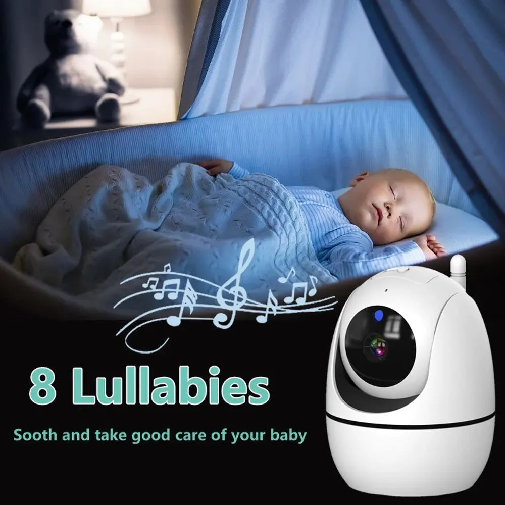 5 Inch Video Babyfoon Met 4X Zoom Babyfoon Camera Bebe Nanny Monitors Moeder Kind Tweerichtings Audio Nachtzicht Babysitter