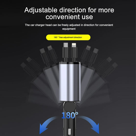 120W 4-in-1 Car Charger