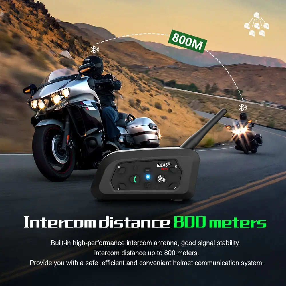 Motorfiets Intercom Helm Bluetooth Headset