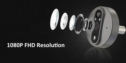 Sonnette de porte intelligente WiFi 3MP 1080P