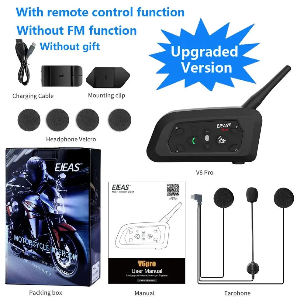 Motorfiets Intercom Helm Bluetooth Headset