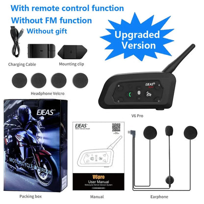 Motorfiets Intercom Helm Bluetooth Headset