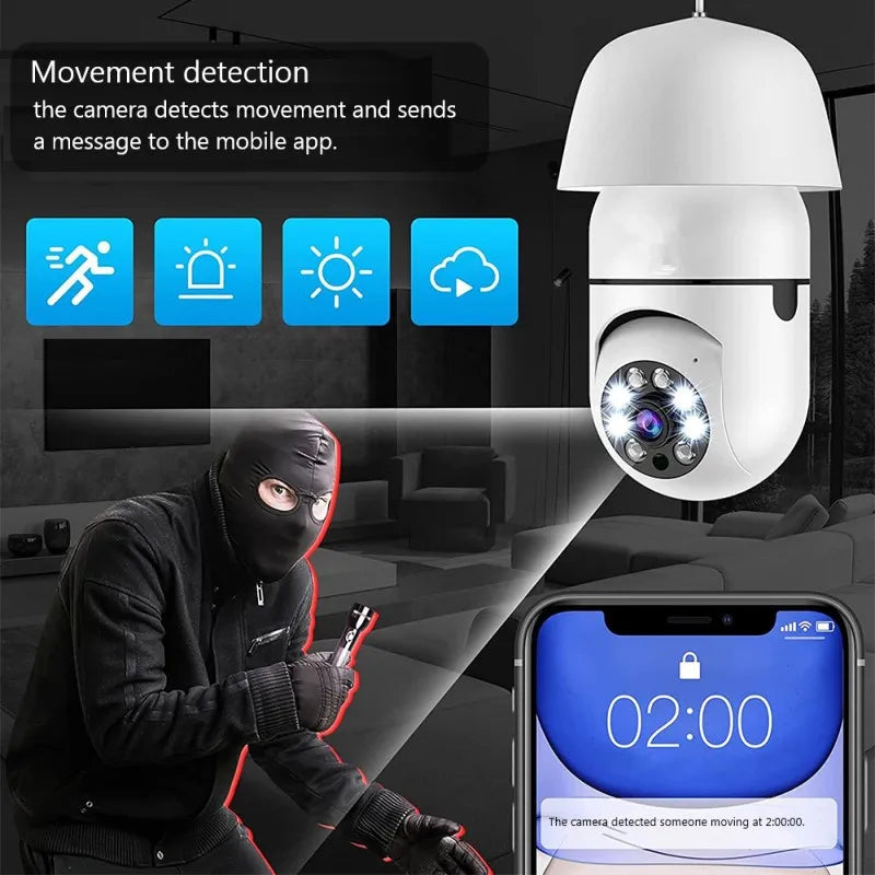 Gloeilamp Wifi Camera