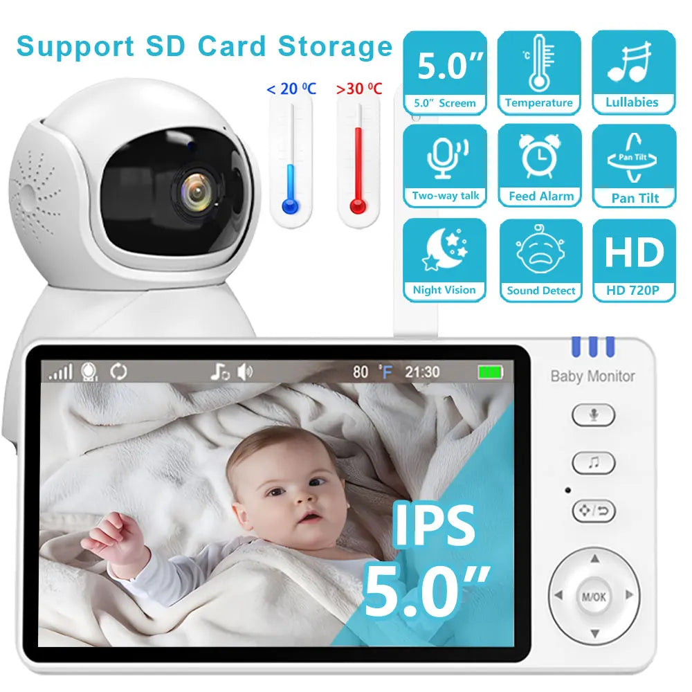 Moniteur vidéo pour bébé 5"