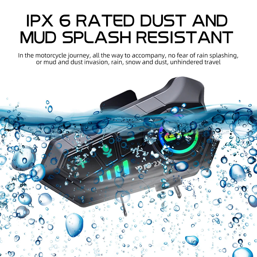 Bluetooth Motorhelm Intercom